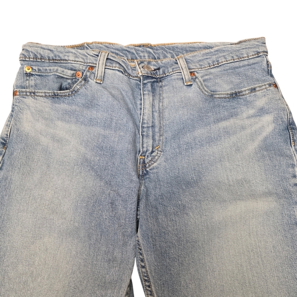 Mens 511 Levi's Light Blue Straight Leg Jeans Slim 36x32 Run Small - Picture 2 of 13